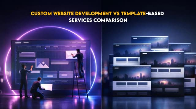 Custom website development vs template-based services comparison