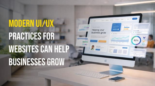 Modern UI/UX practices for websites can help businesses grow