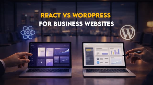 React vs WordPress for Business Websites