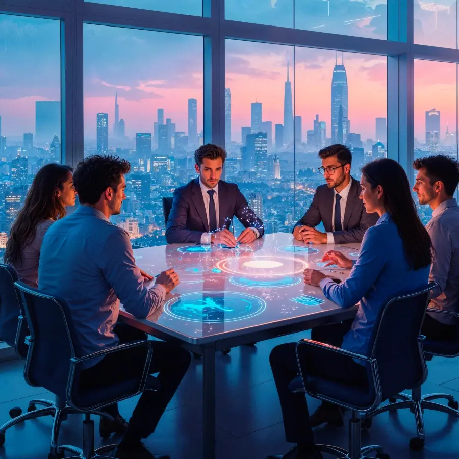 Professional business meeting