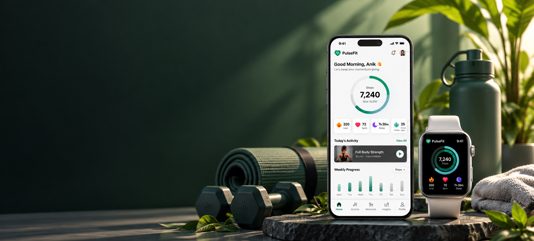 PulseFit — Personal Wellness & Activity Tracker
